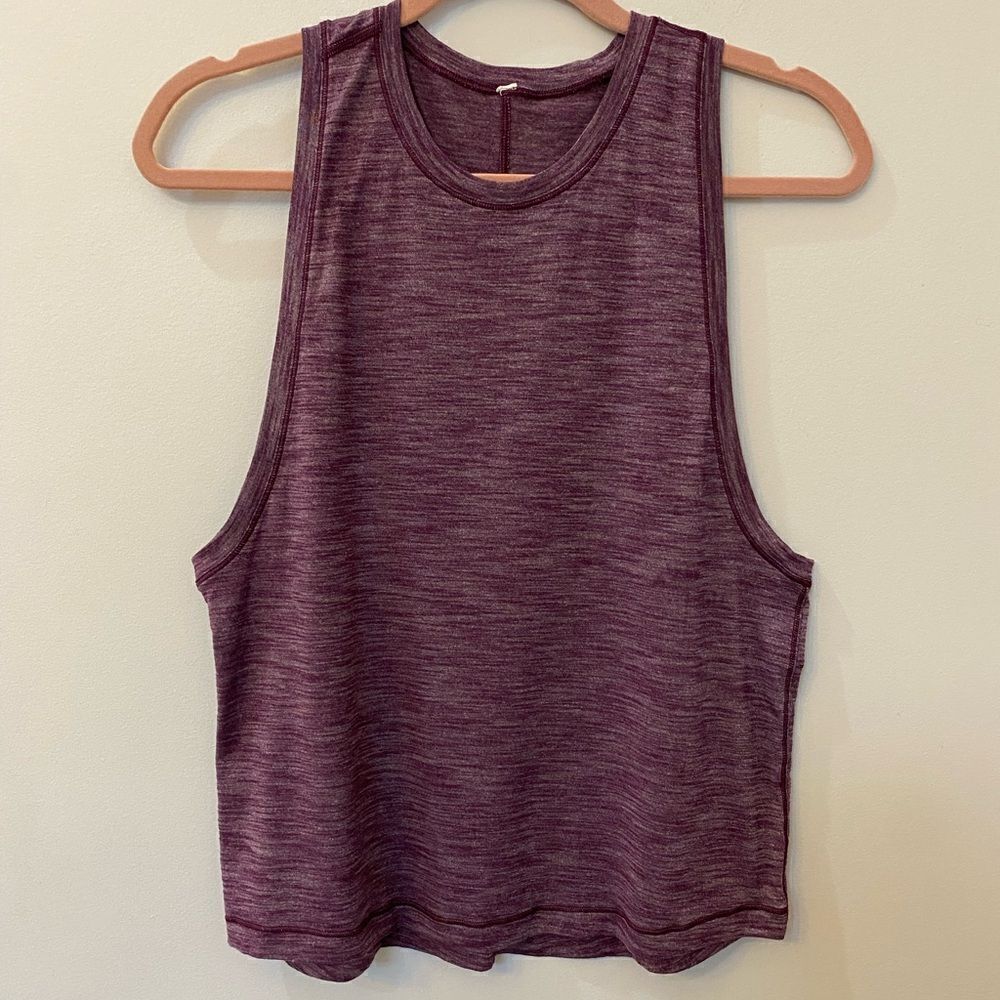 Lululemon Athletic Purple Muscle Top Women  Size 4